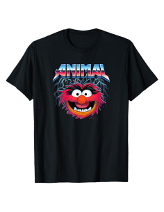 Camiseta negra Disney Animal Muppets para hombres