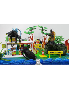 Adorno de Pastel Godzilla con 5 Figuras Aleatorias 5-12 cm 2