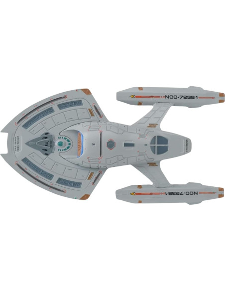 Modelo remolcador Wallenberg Starfleet Eaglemoss 21.6 cm