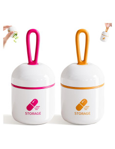 Porta píldoras llavero ONTERATE 3.56x4.70cm a prueba de humedad