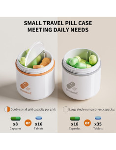 Porta píldoras llavero ONTERATE 3.56x4.70cm a prueba de humedad 2