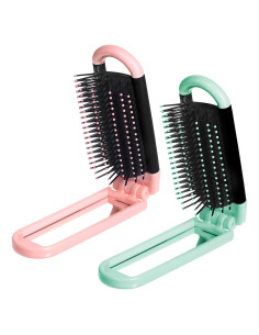 Cepillo de cabello plegable con espejo Zyghjort - 2 piezas