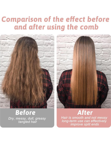 Cepillo de cabello plegable con espejo Zyghjort - 2 piezas