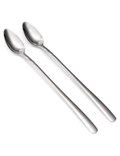 Cucharas de Té Helado Norpro de Acero Inoxidable, Set 2 Piezas