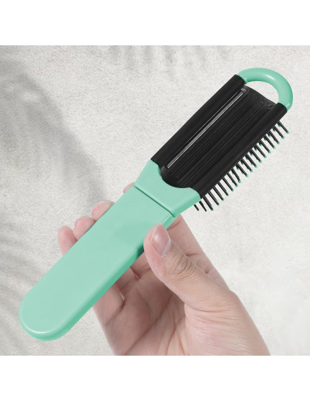 Cepillo de cabello plegable con espejo Zyghjort - 2 piezas