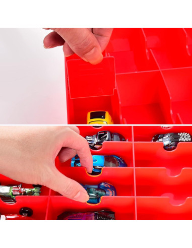 Organizador de Juguetes FULLCASE 48 Compartimentos Rojo