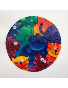 Abrebotellas de Silicona Andreas Gatos Felices 15.88 cm Antideslizante 2