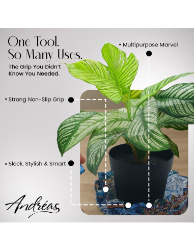 Abrebotellas de Silicona Andreas Gatos Felices 15.88 cm Antideslizante