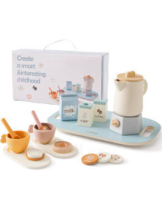 Juego de Té de Madera Ikubigu 18 Piezas para Niños 2