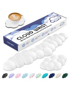 Reposamuñecas Ergonómico Nube Sushret - 3 Piezas Blanco