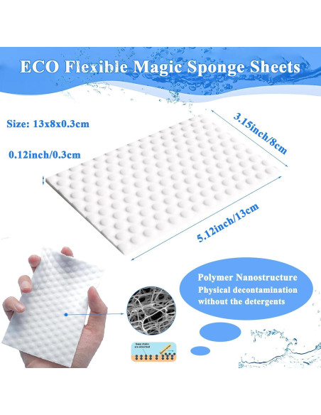 Hojas de Borrador Mágico YeahWhee 96 Piezas Ecológicas