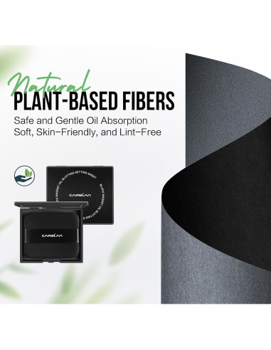 Papel Absorbente de Maquillaje CARSLAN 150 Hojas con Polvo