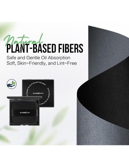Papel Absorbente de Maquillaje CARSLAN 150 Hojas con Polvo