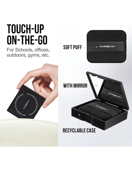 Papel Absorbente de Maquillaje CARSLAN 150 Hojas con Polvo