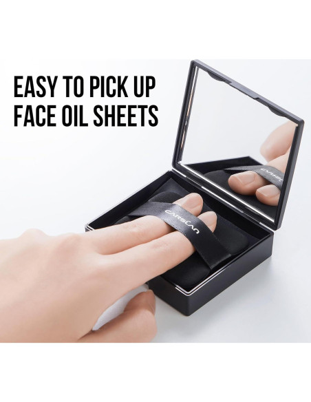 Papel Absorbente de Maquillaje CARSLAN 150 Hojas con Polvo