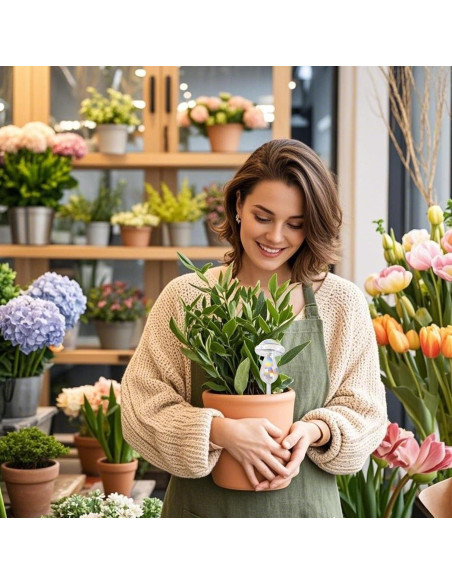 Esferas de Riego Automático de Vidrio Funnytek 2Pcs Iridiscente