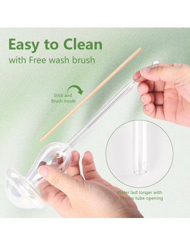 Esferas de Riego Automático de Vidrio Funnytek 2Pcs Iridiscente