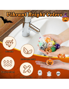 24 Pelotas Antiestrés Halloween UDZRL - Alivio de Estrés 2