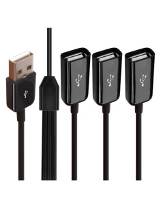 Cable Divisor Y USB 2.0 Shen Zhen 1 Macho a 3 Hembras