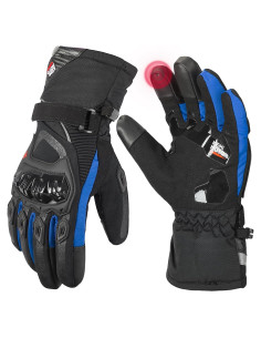 Guantes de invierno KEMIMOTO para motocicleta, táctiles y a prueba de agua