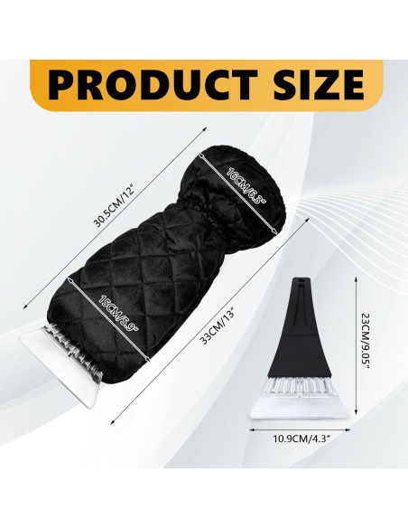 Raspador de Hielo con Guante Hbxdeco - Impermeable y Cálido