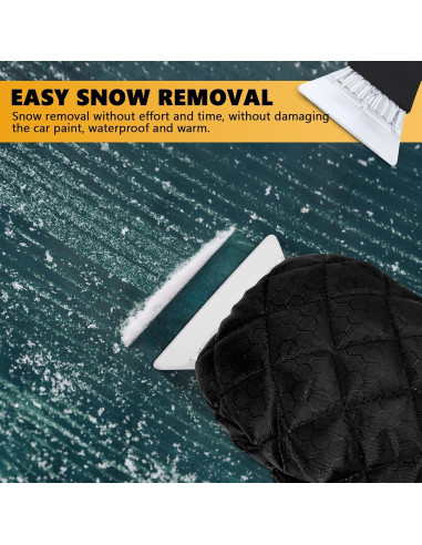 Raspador de Hielo con Guante Hbxdeco - Impermeable y Cálido