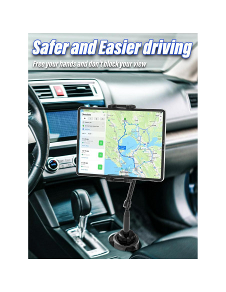 Soporte para Tablet en Portavasos LYFICCS 4.7-13" Ajustable