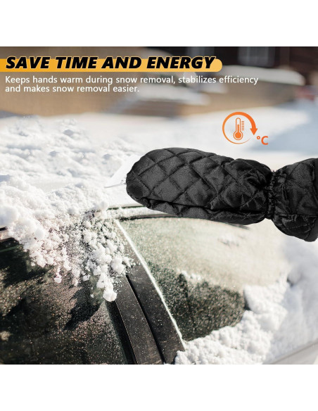 Raspador de Hielo con Guante Hbxdeco - Impermeable y Cálido