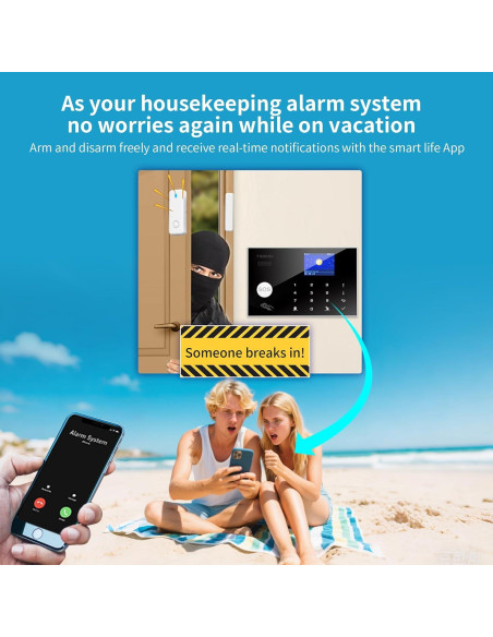 Sistema de Alarma TUGARD G30B WiFi 12 Piezas con Control Remoto