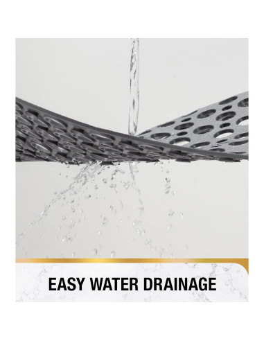 Alfombrilla de Ducha Antideslizante HITSLAM 53x53 cm Gris