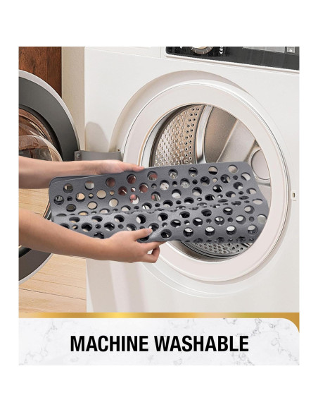 Alfombrilla de Ducha Antideslizante HITSLAM 53x53 cm Gris