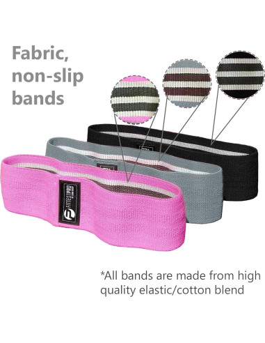 Bandas de Resistencia Limm para Glúteos y Piernas - Rosa