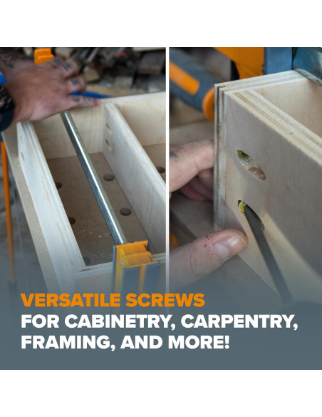 Tornillos para Agujeros de Bolsillo BORA 3.81 cm - 100 Piezas