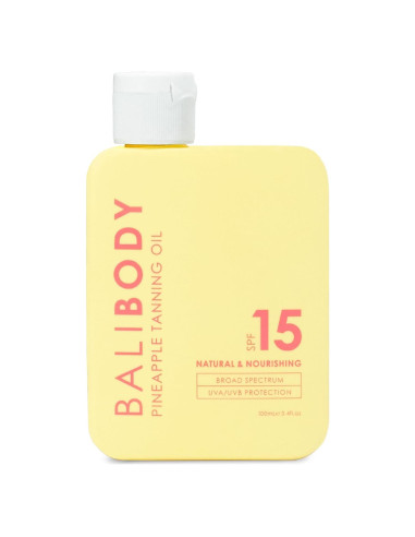 Aceite Bronceador Bali Body Piña SPF 15 - 100 ml