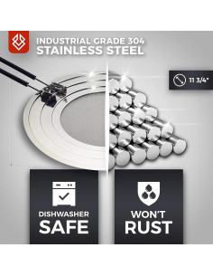 Pantalla de Salpicaduras FOXEL 29.85 cm Acero Inoxidable Plegable 2