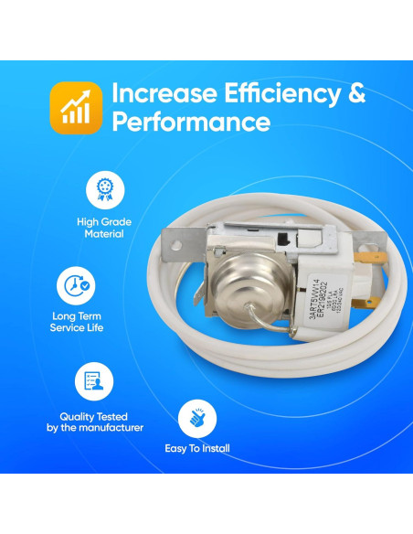 Termostato de Control Frío 2198202 para Refrigerador Whirlpool