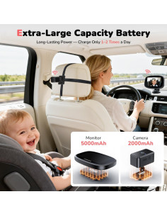 Cámara Inalámbrica para Bebés Itomoro 1080P 5" con Visión Nocturna 2