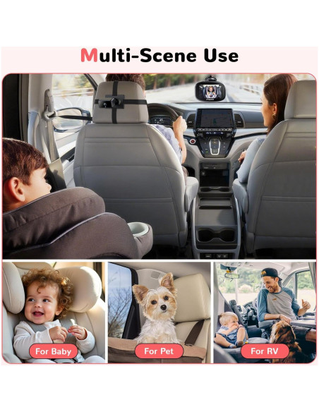 Cámara Inalámbrica para Bebés Itomoro 1080P 5" con Visión Nocturna