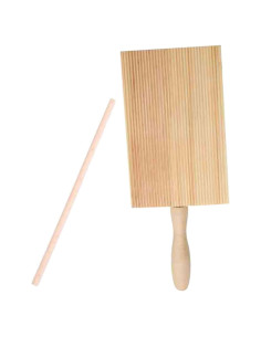Tabla de Gnocchi de Madera Ipetboom con Paleta Ergonómica 21x8.5cm