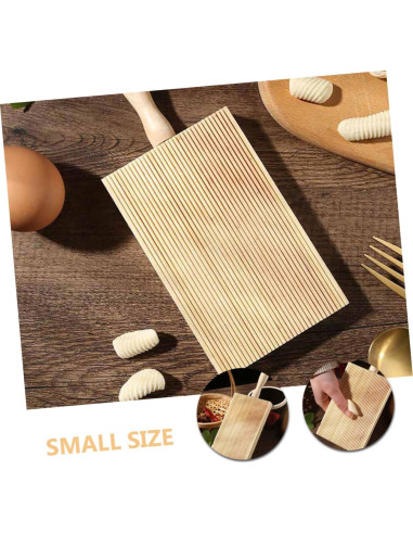 Tabla de Gnocchi de Madera Ipetboom con Paleta Ergonómica 21x8.5cm