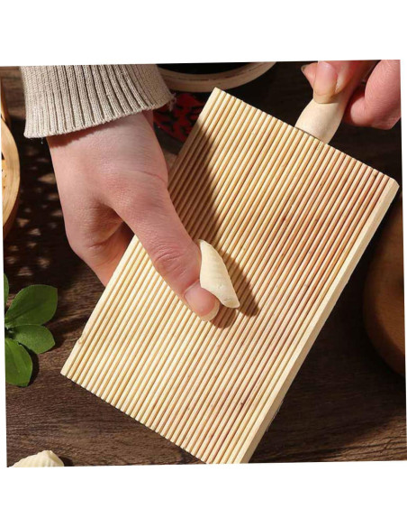 Tabla de Gnocchi de Madera Ipetboom con Paleta Ergonómica 21x8.5cm