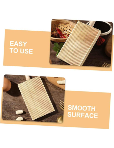 Tabla de Gnocchi de Madera Ipetboom con Paleta Ergonómica 21x8.5cm