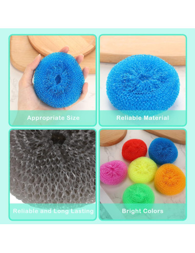 Estropajos Reutilizables Nuogo 100 Piezas Nylon Sin Rayar