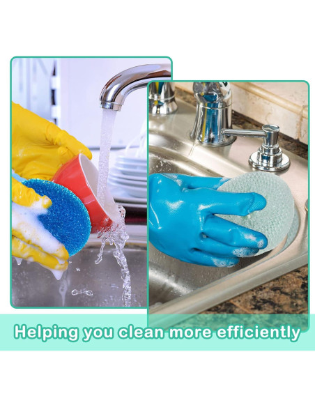 Estropajos Reutilizables Nuogo 100 Piezas Nylon Sin Rayar