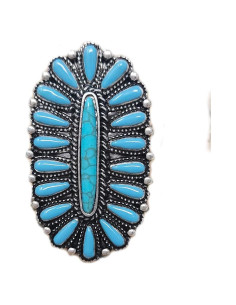 Anillo de Bufanda Concho Occidental Tipi 24mm Turquesa