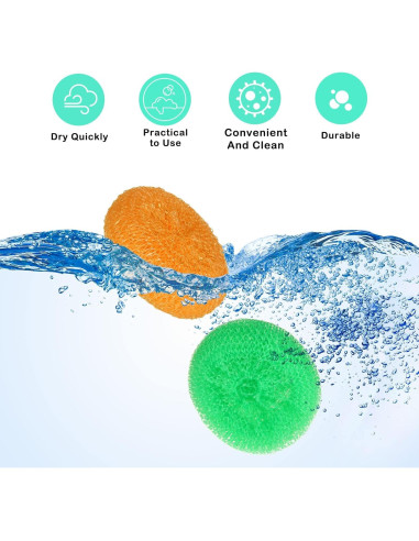 Estropajos Reutilizables Nuogo 100 Piezas Nylon Sin Rayar