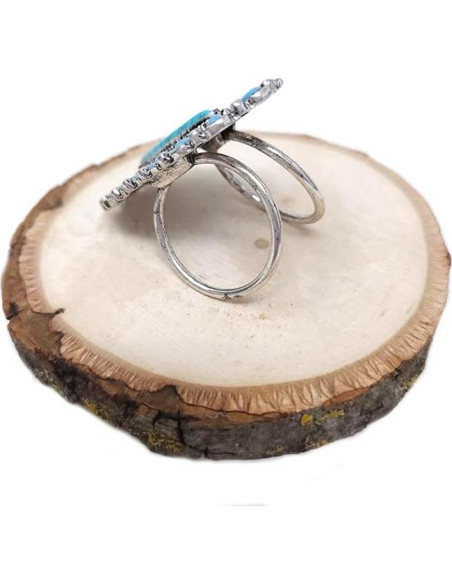 Anillo de Bufanda Concho Occidental Tipi 24mm Turquesa