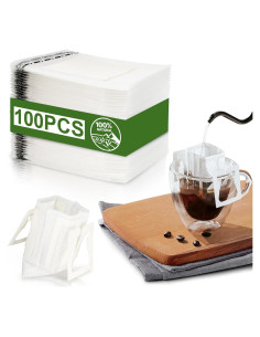 Filtros de Café Desechables CARGEN 100 Pcs Portátiles