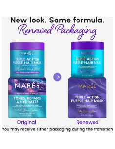 Mascarilla Morada Acondicionadora MAREE 296 ml - Tonificador para Cabello Rubio 2