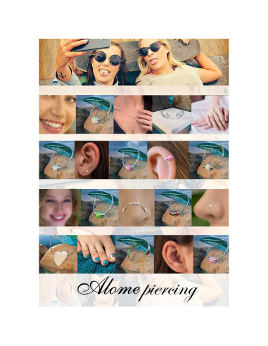 Stud de Nariz de Plata Esterlina 925 con Ópalo Turquesa 3mm